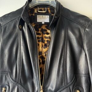 Laundry by Shelli Segal Black Leather Jacket